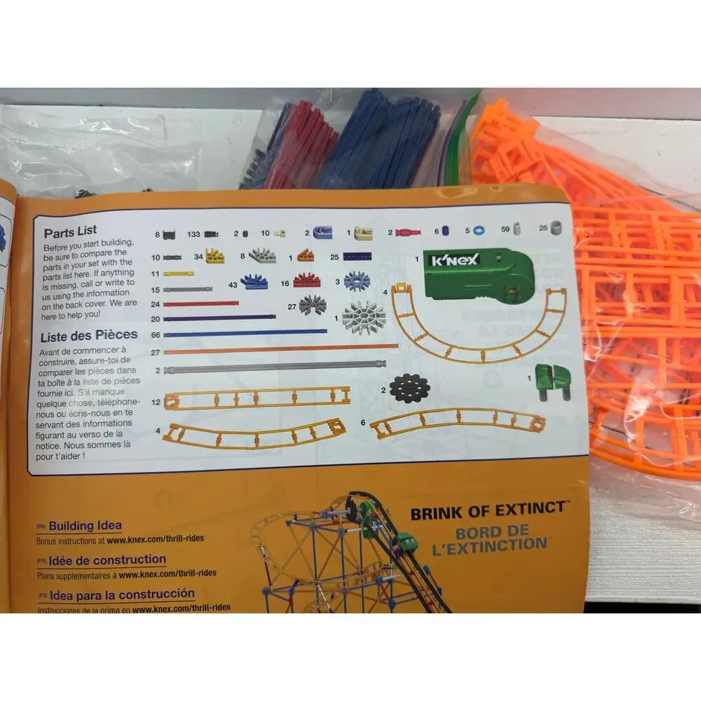 K'nex Raptor's Revenge Roller Coaster Building Set Over 2' Tall